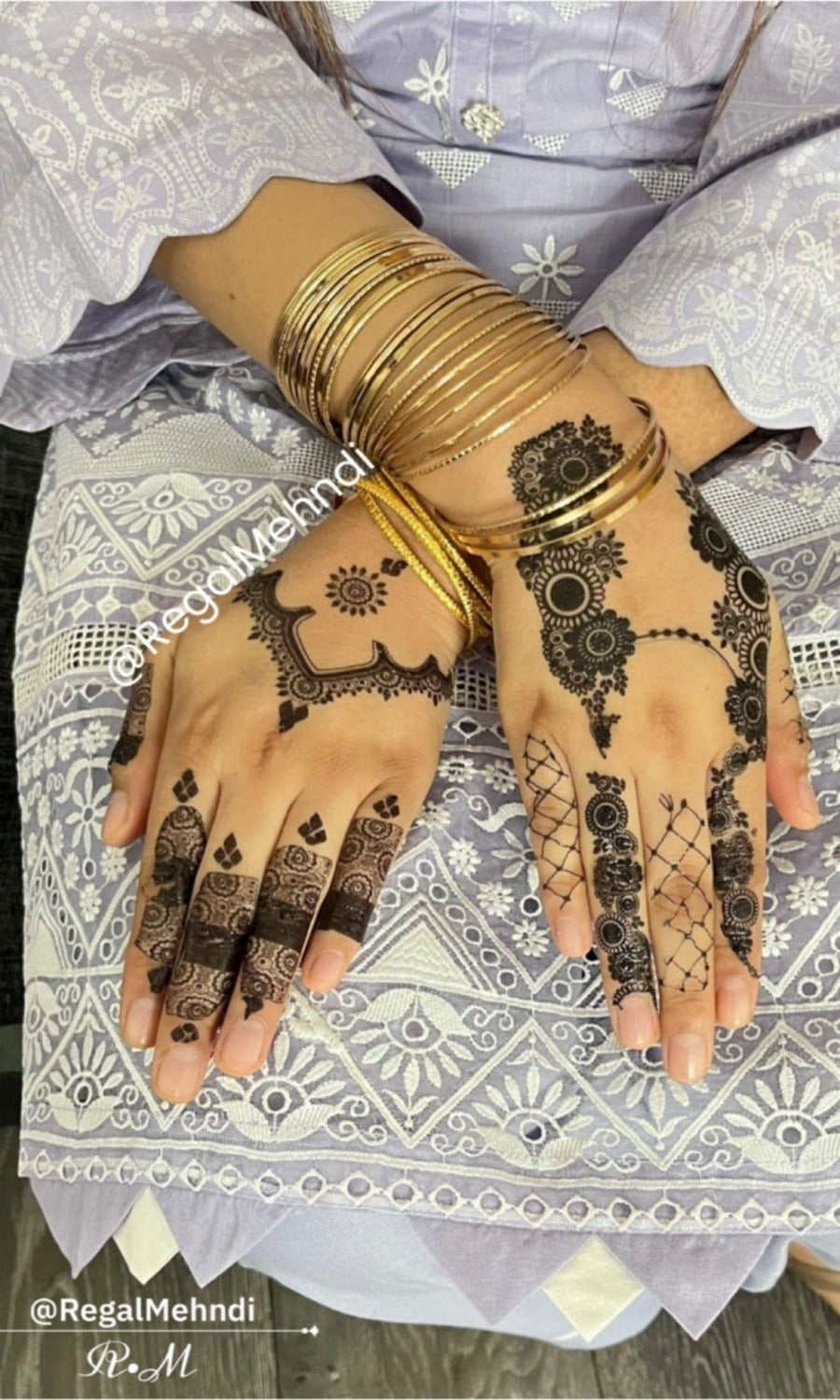 Instant Henna Temporary Tattoo |  Black Henna Hand Sticker | Layla